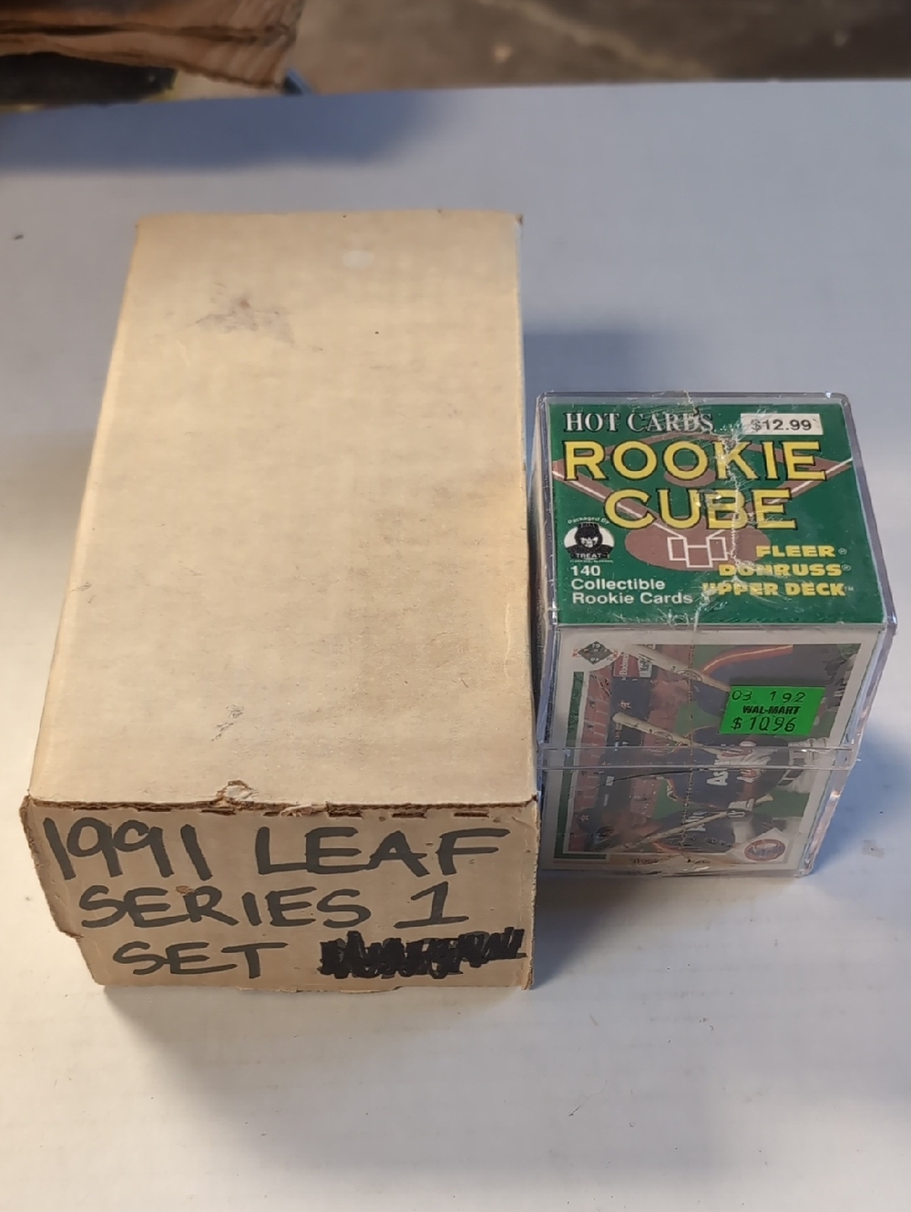1991 Leaf Series 1 Trading Card Set with Rookie Cube 364 Cards. Mint Lot